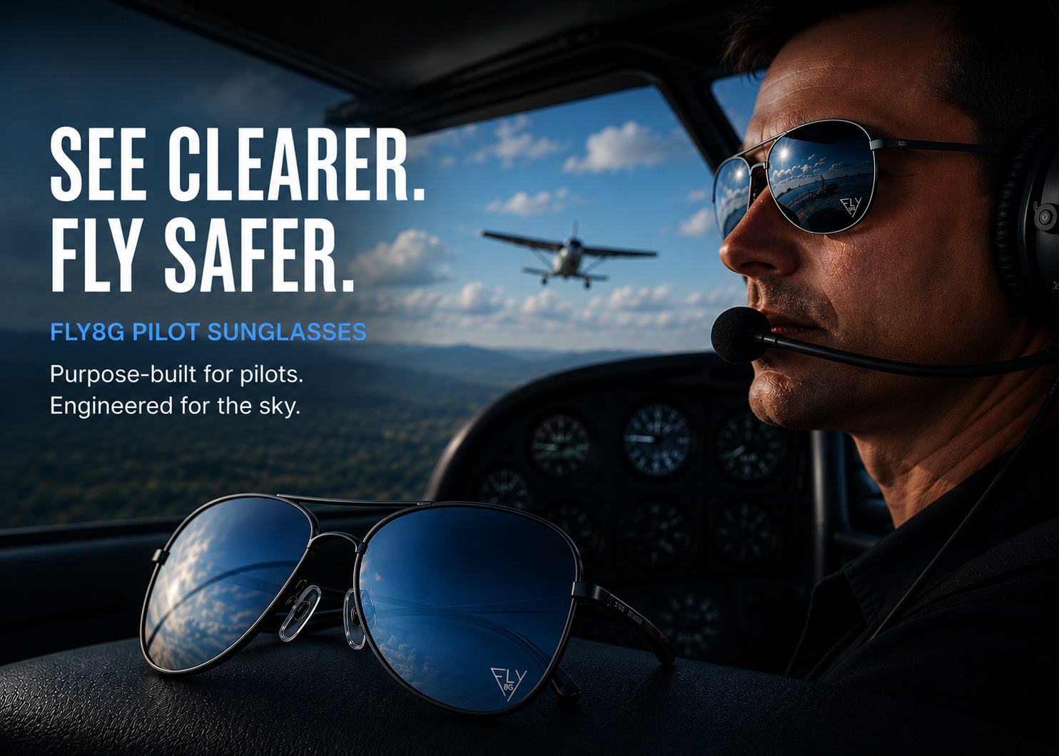 FLY8G Aviation Sunglasses